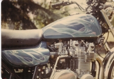 tank, rear fender and two side covers with 4 flame sets